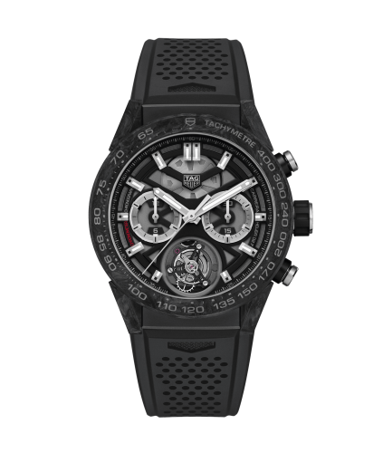 TAG Heuer Carrera Calibre Heuer 02T 45 Chronograph Tourbillon Titanium / Carbon / Rubber